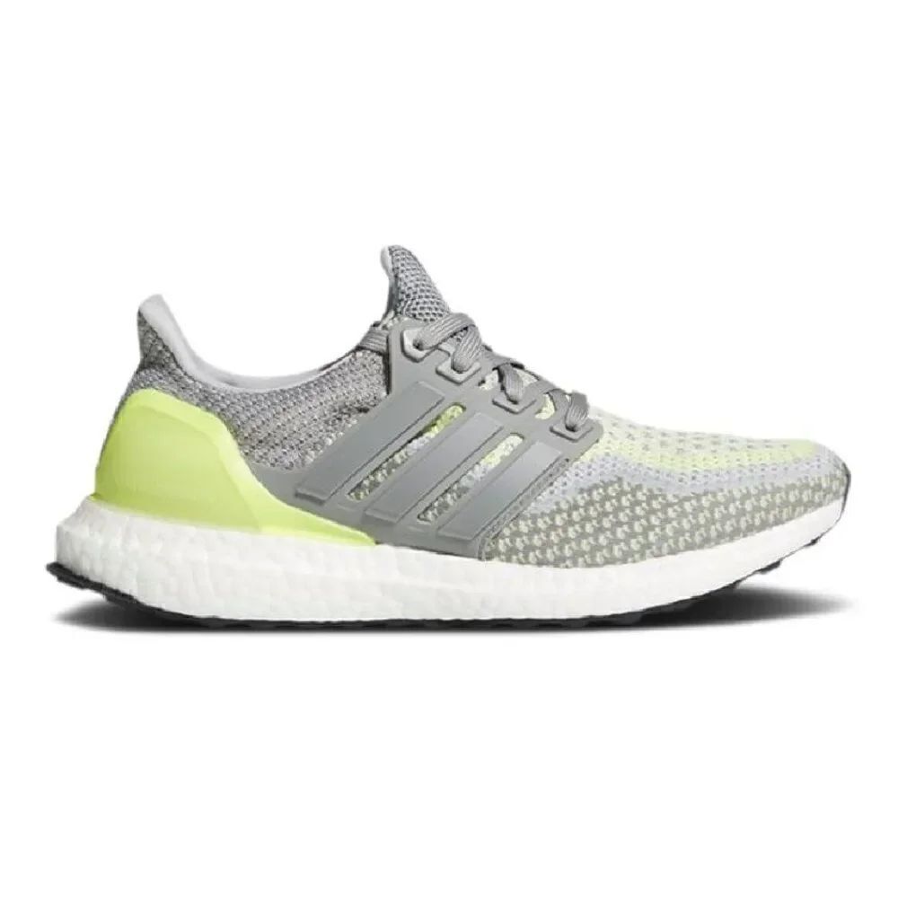 Adidas Ultraboost 2.0 Charcoal Grey Solar Yellow Running 6 Mens 7 Women's EF8631